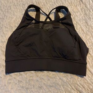 lululemon athletica Black High-Neck Strappy Sports Bra